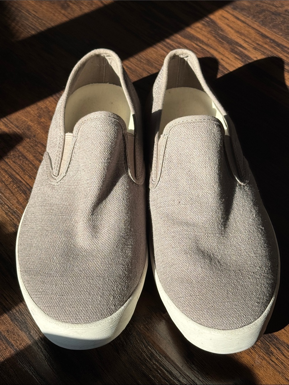 SeaVees Slip-On Canvas Sneakers in Light Taupe